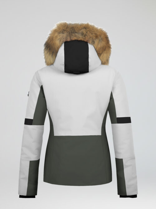 Chaqueta esquí mujer Olympic Kaki-Negro - Imagen 5