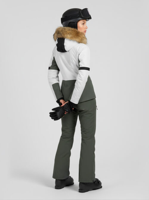 Chaqueta esquí mujer Olympic Kaki-Negro - Imagen 6