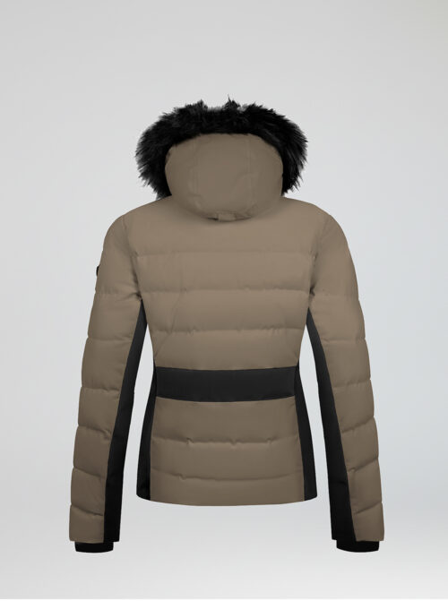 Chaqueta esquí mujer Helium Beige-Negro - Imagen 5