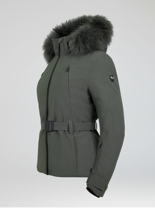 Chaqueta esquí mujer Majestic Kaki - Imagen 3