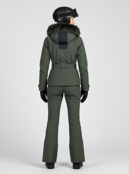 Chaqueta esquí mujer Majestic Kaki - Imagen 6