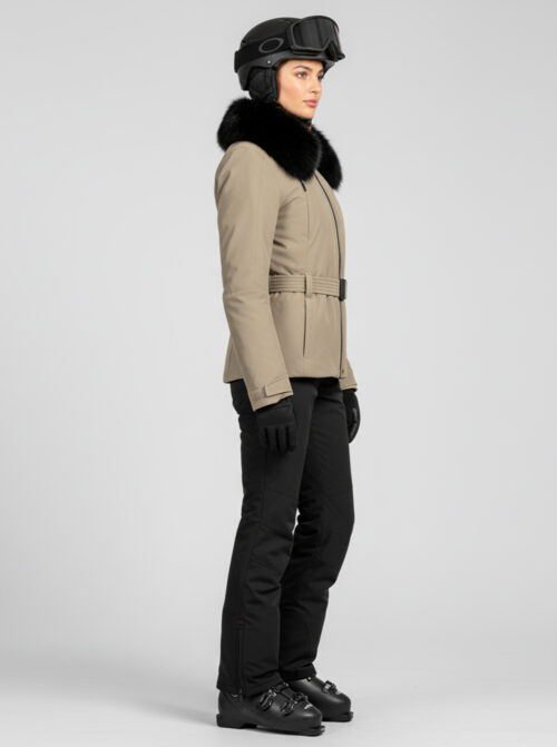 Chaqueta esquí mujer Elegance Beige - Imagen 4
