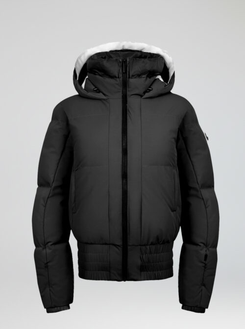 Chaqueta esquí mujer Bomber Negro-Blanco