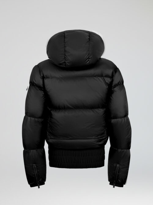 Chaqueta esquí mujer Bomber Negro-Blanco - Imagen 5