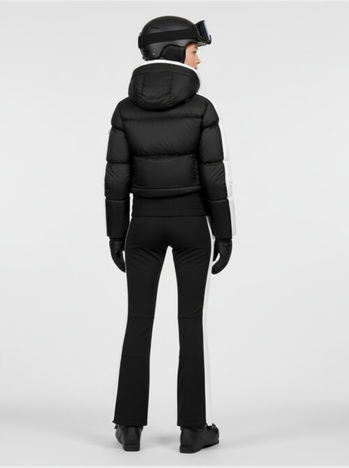 Chaqueta esquí mujer Bomber Negro-Blanco - Imagen 6