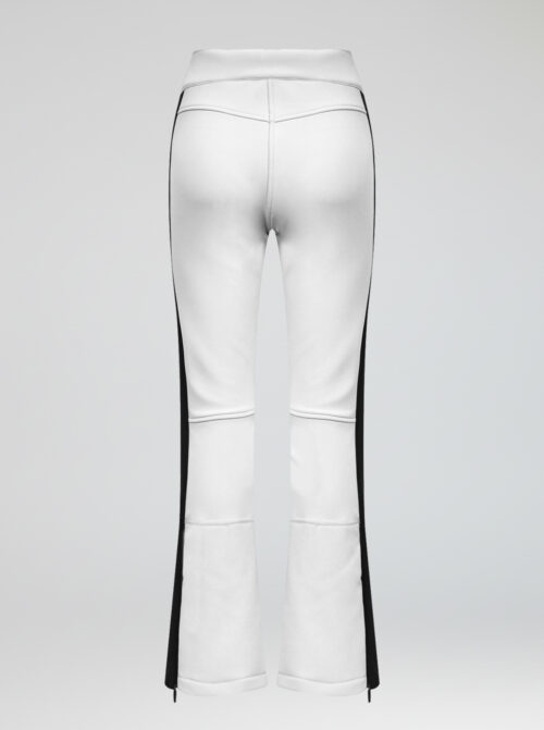 Pantalón esquí lástex mujer Zermatt Blanco-Negro - Imagen 3