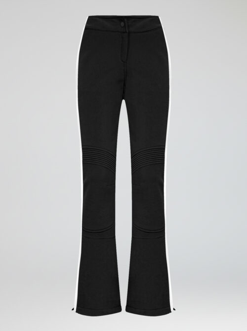 Pantalón esquí lástex mujer Zermatt Negro-Blanco