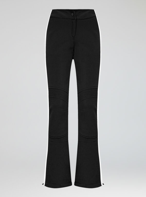 Pantalón esquí lástex mujer Zermatt Negro-Blanco