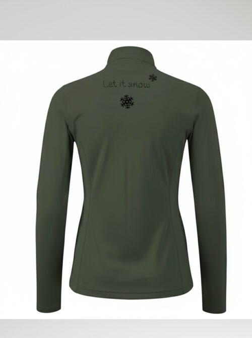 Midlayer térmico mujer Meribel Kaki - Imagen 3